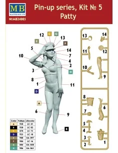 Pin-up series, Kit No.5 Patty, 1/24 - Master Box Ltd. 24005 2