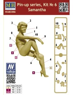 Pin-up series, Kit No.6 Samantha, 1/24 - Master Box Ltd. 24006 2