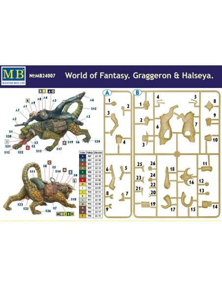 World of Fantasy.Graggeron & Halseya, 1/24 - Master Box Ltd. 24007