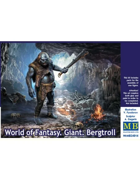 World of Fantasy. Giant.Bergtroll, 1/24 - Master Box Ltd. 24014