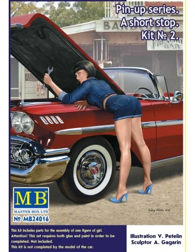 Pin-up series.A short stop.Kit No.2, 1/24 - Master Box Ltd. 24016