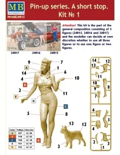 Pin-up series.A short stop.Kit No.1, 1/24 - Master Box Ltd. 24015 2
