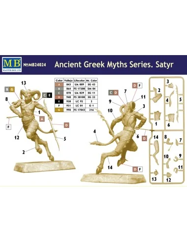 Ancient Greek Miths Series, Satyr, 1/24 - Master Box Ltd. 24024