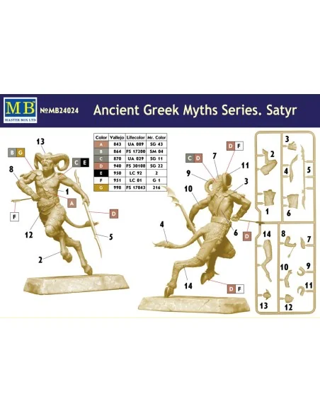 Ancient Greek Miths Series, Satyr, 1/24 - Master Box Ltd. 24024