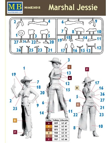Marshal Jessie, 1/24 - Master Box Ltd. 24018