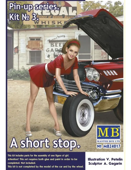 Pin-up series.A short stop.Kit No.3, 1/24 - Master Box Ltd. 24017