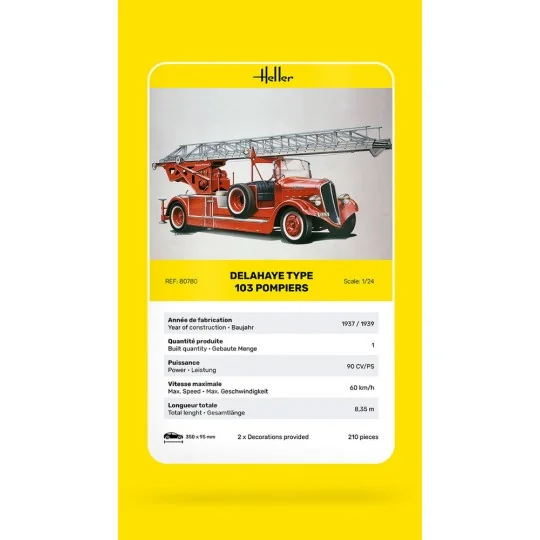 Delahaye Type 103 Pompiers - Heller 80780