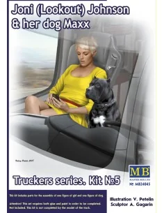 Truckers series.Joni(Lookout)Johnson&her dog Maxx, 1/24 - Master Bo...