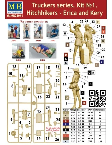 Hitchhikers-Erica and Kery, Truckers seri Kit No.1, 1/24 - Master B...