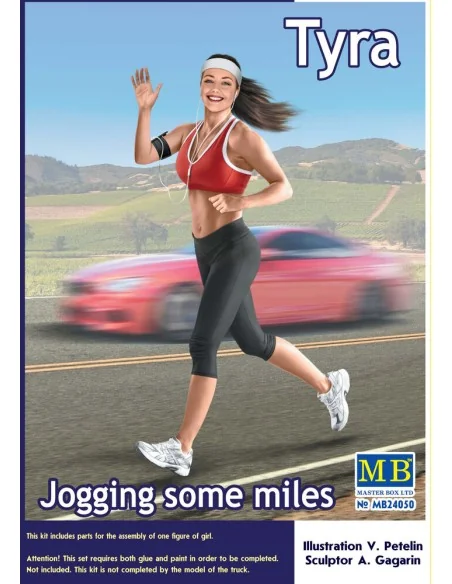 Jogging some miles. Tyra, 1/24 - Master Box Ltd. 24050