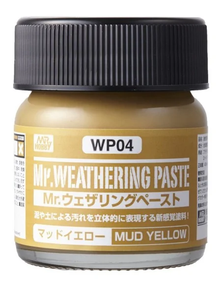 Mr Hobby -Gunze Weathering Paste Mud Yellow 40ml - Mr Hobby - Gunze...