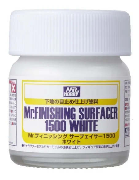 Mr Hobby -Gunze Mr. Finishing Surfacer 1500 White (40ml) - Mr Hobby...