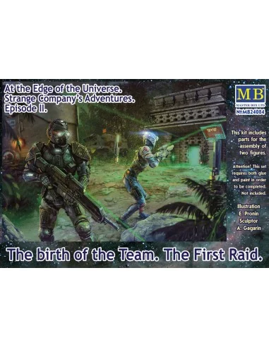 The birth of the Team. The First Raid, 1/24 - Master Box Ltd. 24084