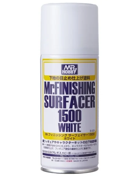 Mr Hobby -Gunze Mr. Finishing Surfacer 1500 White - Mr Hobby - Gunz...