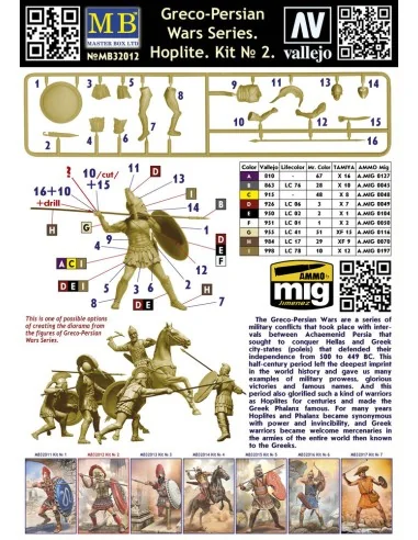 Greco-Persian Wars Series. Hoplite. Kit 2, 1/32 - Master Box Ltd. 3...