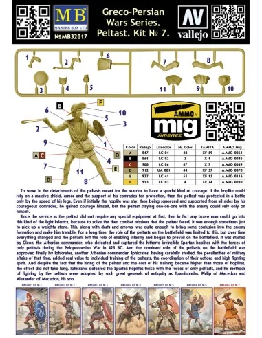 Peltast Greco-Persian Wars Series. Kit 7, 1/32 - Master Box Ltd. 32017