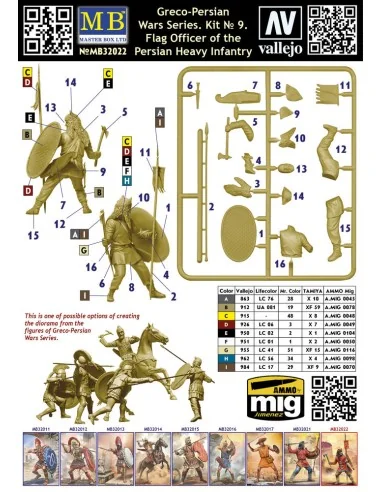 Greco-Persian Wars Series. Kit ? 9. Flag Officer of the Persian Hea...