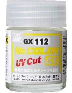Mr Hobby -Gunze Mr. Color GX Super Clear III UV Cut Gloss (18ml) - ...