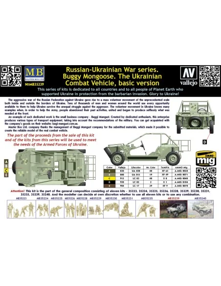 Buggy Mongoose. The Ukrainian Combat Vehicle, basic version, 1/35 -...