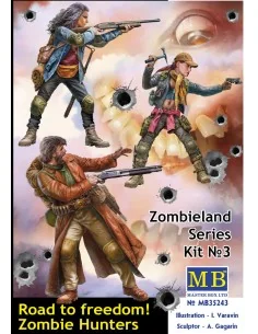 Road to freedom. Zombie Hunters. Zombieland series, Kit No. 3, 1/35...