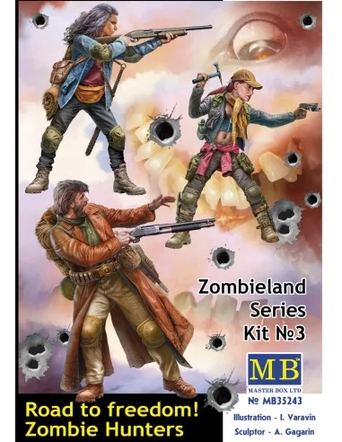 Road to freedom. Zombie Hunters. Zombieland series, Kit No. 3, 1/35...