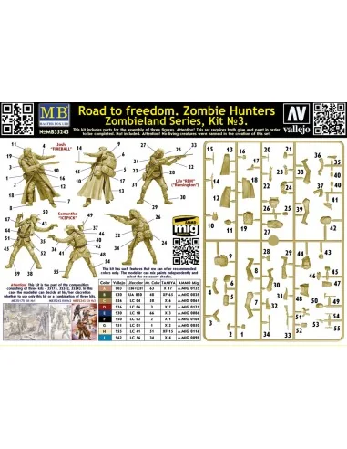 Road to freedom. Zombie Hunters. Zombieland series, Kit No. 3, 1/35...