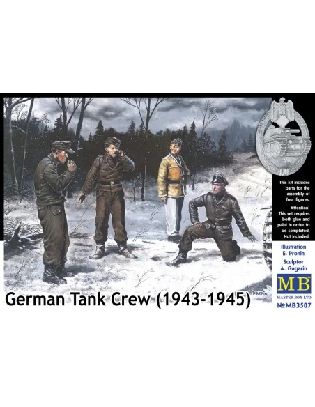 Deutsche Panzerbesatzung Set I, 1/35 - Master Box Ltd. 3507