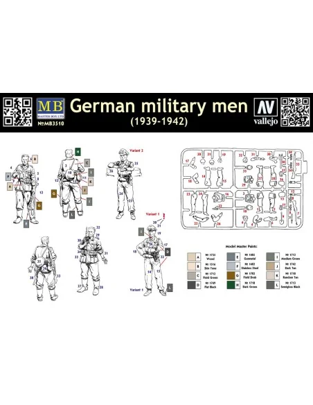 Deutsche Soldaten 1939-1942, 1/35 - Master Box Ltd. 3510