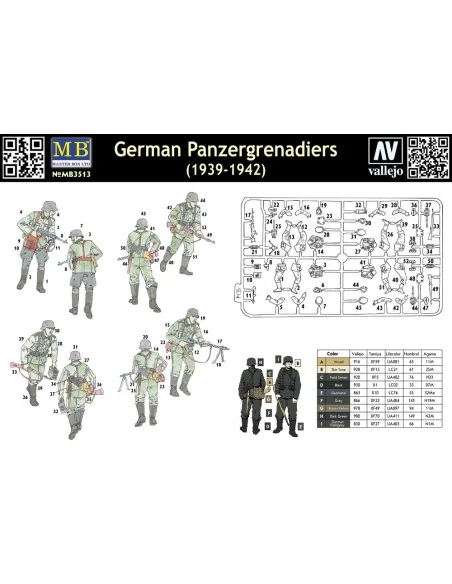 Deutsche Panzergrenadiere 1939-42, 1/35 - Master Box Ltd. 3513