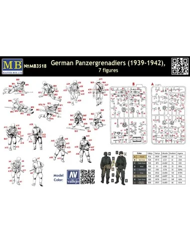 Deutsche Panzergrenadiere 1939-1942, 1/35 - Master Box Ltd. 3518