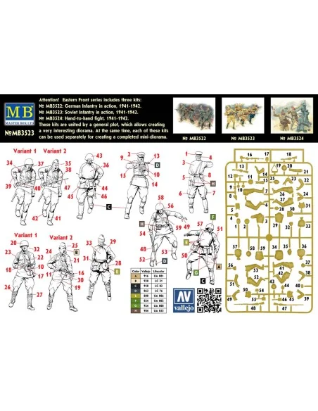 Soviet Infantry in action 1941-1942 Eastern Front Series, 1/35 - Ma...