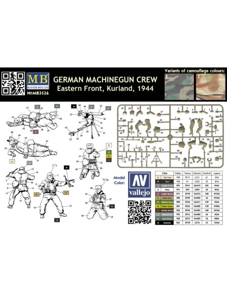 German Machinegun Crew Eastern Front Kurland 1944, 1/35 - Master Bo...