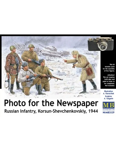 Russische Infanterie Korsun 1944 Photo for the Newspaper, 1/35 - Ma...