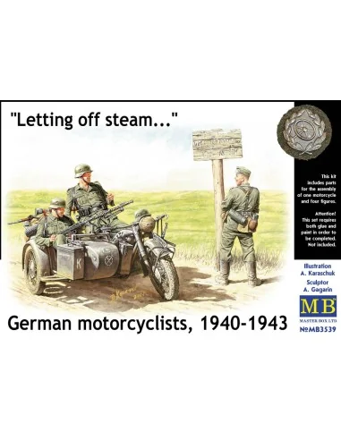 German Motorcyclists 1940-42, 1/35 - Master Box Ltd. 3539