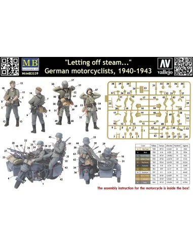 German Motorcyclists 1940-42, 1/35 - Master Box Ltd. 3539