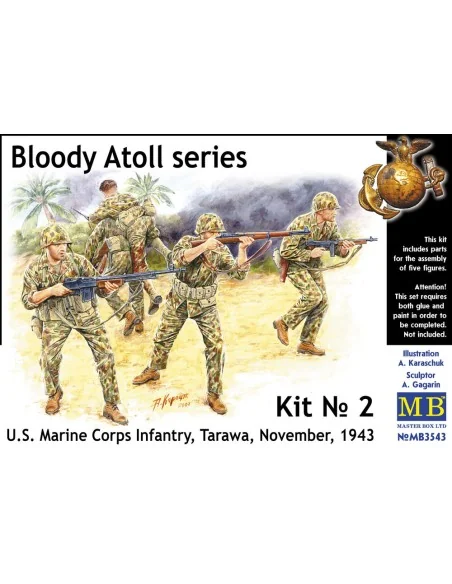 'Bloody Atol' U.S. Marine Corps Infantry, 1/35 - Master Box Ltd. 3543