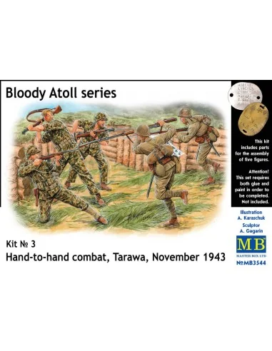 'Bloody Atol' Hand-to-hand fight, Tarawa, 1/35 - Master Box Ltd. 3544