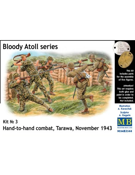 'Bloody Atol' Hand-to-hand fight, Tarawa, 1/35 - Master Box Ltd. 3544