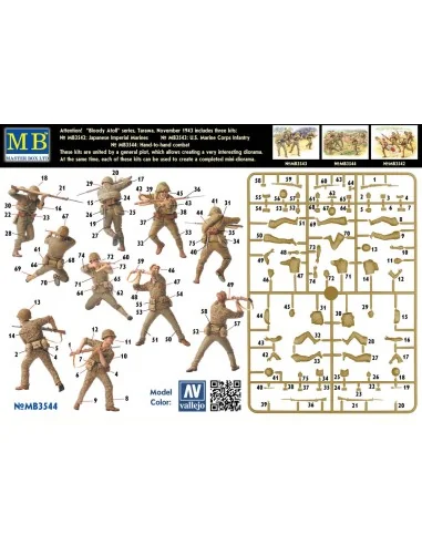 'Bloody Atol' Hand-to-hand fight, Tarawa, 1/35 - Master Box Ltd. 3544