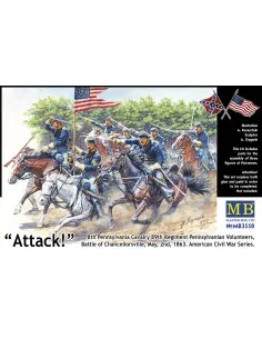 8th Pennsylv. cavalry, Battle o.Chancello, 1/35 - Master Box Ltd. 3550