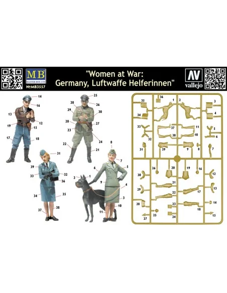Woman at war: Germany, Luftwaffe Helferi, 1/35 - Master Box Ltd. 3557