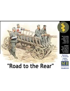 Road to the rear 5 figs + cart, 1/35 - Master Box Ltd. 3558