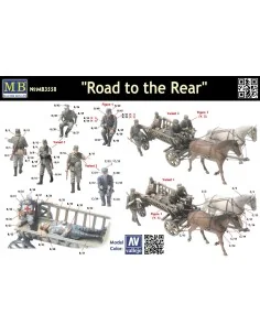 Road to the rear 5 figs + cart, 1/35 - Master Box Ltd. 3558 2