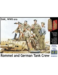 Rommel & German tank crew, DAK, WWII era, 1/35 - Master Box Ltd. 3561