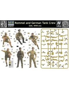 Rommel & German tank crew, DAK, WWII era, 1/35 - Master Box Ltd. 3561 2