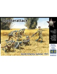 Counterattack, Soviet infantry, 1941, 1/35 - Master Box Ltd. 3563