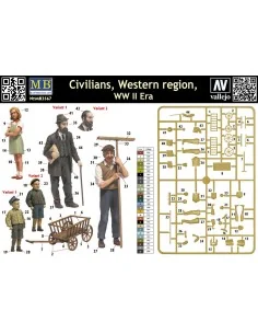 Civilians, Western region, WWII era, 1/35 - Master Box Ltd. 3567 2