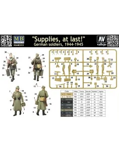 Supplies! german soldiers 2 figs, 1/35 - Master Box Ltd. 3553 2