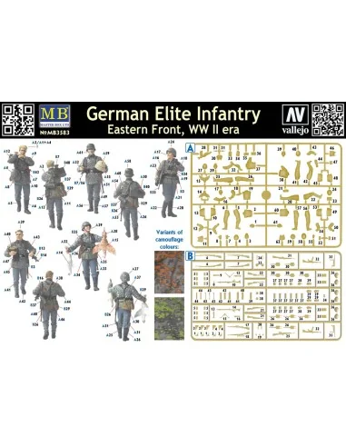 German Elite infantry, Eastern Front WWII, 1/35 - Master Box Ltd. 3583