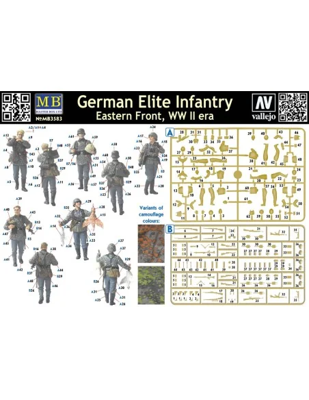 German Elite infantry, Eastern Front WWII, 1/35 - Master Box Ltd. 3583
